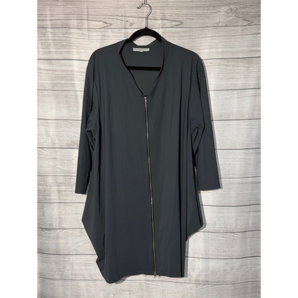 Bryn Walker Zip Tunic Womens 1X Italian Fabric Lagenlook Avant Garde Minimalist
